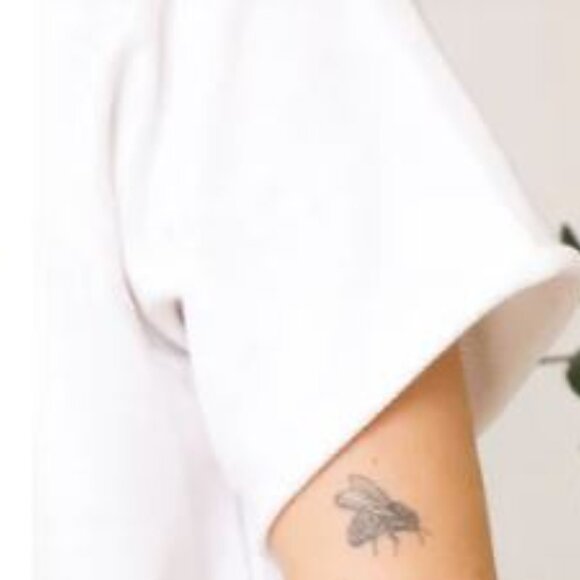 NWT Ciao French Terry Graphic Tee White w/Green 3XL - Picture 3 of 4